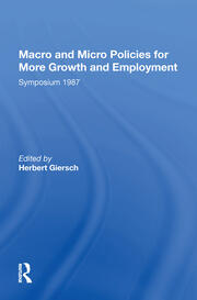 Macro And Micro Policies For More Growth And Employment book cover