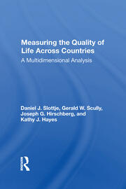 Measuring The Quality Of Life Across Countries: A Multidimensional Analysis book cover