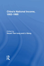 China's National Income, 1952-1995 book cover