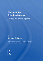 Communist Totalitarianism: Keys To The Soviet System book cover