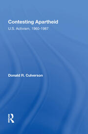 Contesting Apartheid: U.s. Activism, 1960-1987 book cover