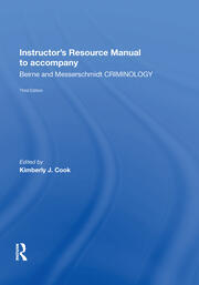 Instructor's Manual To Accompany Criminology book cover