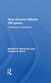 How Divorce Affects Offspring: A Research Approach book cover