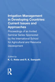 Irrigation Management In Developing Countries: Current Issues And Approaches book cover