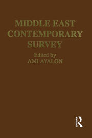 Middle East Contemporary Survey, Volume Xvi, 1992 book cover