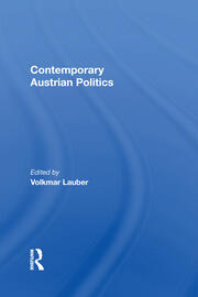 Contemporary Austrian Politics book cover