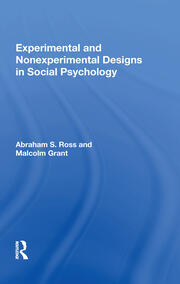 Experimental And Nonexperimental Designs In Social Psychology book cover