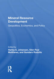 Mineral Resource Development: Geopolitics, Economics, And Policy book cover