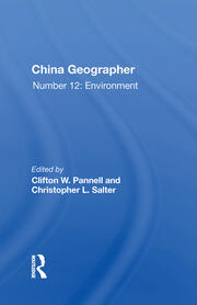 China Geographer: No. 12: The Environment book cover