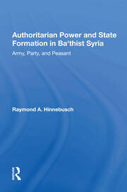 Authoritarian Power And State Formation In Ba`thist Syria: Army, Party, And Peasant book cover