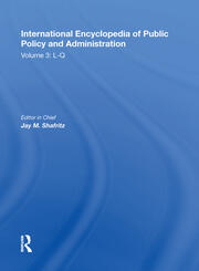 International Encyclopedia of Public Policy and Administration Volume 3 book cover