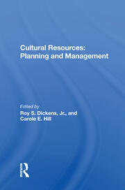 Cultural Resources: Planning And Management book cover