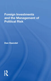 Foreign Investments And The Management Of Political Risk book cover