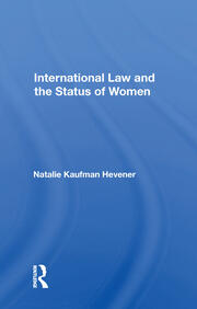 International Law And The Status Of Women book cover