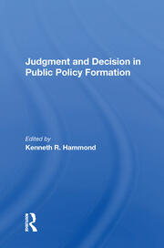 Judgement And Decision book cover
