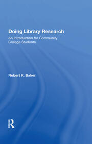 Doing Library Research: An Introduction For Community College Students book cover