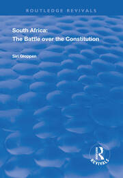 South Africa: The Battle over the Constitution book cover