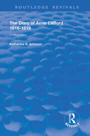The Diary of Anne Clifford 1616-1619: A Critical Edition book cover