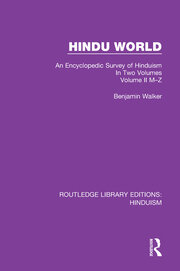 Hindu World: An Encyclopedic Survey of Hinduism. In Two Volumes. Volume II M-Z book cover