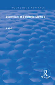 Essentials of Scientific Method book cover