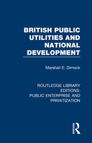 British Public Utilities and National Development book cover