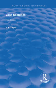 Varia Socratica: First Series book cover