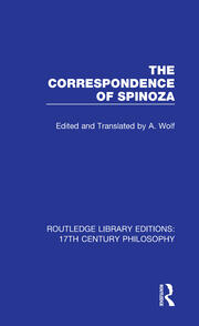 The Correspondence of Spinoza book cover