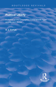 Political Liberty: A History of the Conception in the Middle Ages and Modern Times book cover