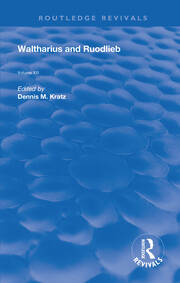 Waltharius and Ruodlieb book cover