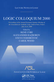 Logic Colloquium 2000 (hardcover): Lecture Notes in Logic, 19 book cover