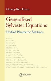 Generalized Sylvester Equations: Unified Parametric Solutions book cover