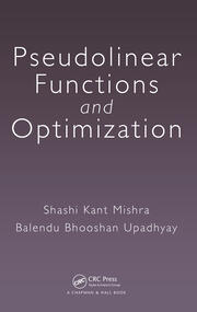 Pseudolinear Functions and Optimization book cover