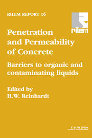 Penetration and Permeability of Concrete: Barriers to organic and contaminating liquids book cover