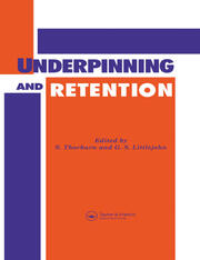 Underpinning and Retention book cover