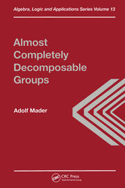 Almost Completely Decomposable Groups book cover