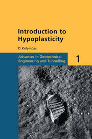 Introduction to Hypoplasticity: Advances in Geotechnical Engineering and Tunnelling 1 book cover