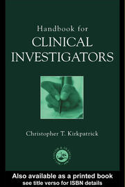 Handbook for Clinical Investigators book cover