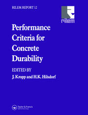 Performance Criteria for Concrete Durability book cover
