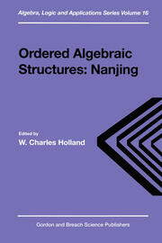 Ordered Algebraic Structures book cover