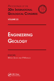 Engineering Geology: Proceedings of the 30th International Geological Congress, Volume 23 book cover