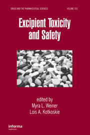 Excipient Toxicity and Safety book cover