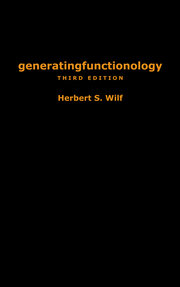 generatingfunctionology: Third Edition book cover