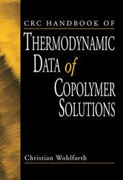 CRC Handbook of Thermodynamic Data of Copolymer Solutions book cover
