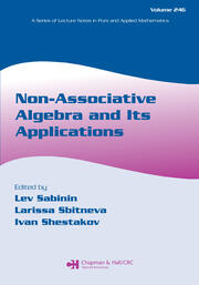 Non-Associative Algebra and Its Applications book cover