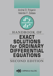 Handbook of Exact Solutions for Ordinary Differential Equations book cover