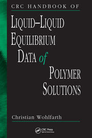CRC Handbook of Liquid-Liquid Equilibrium Data of Polymer Solutions book cover