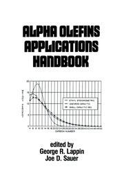 Alpha Olefins Applications Handbook book cover