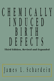 Chemically Induced Birth Defects book cover