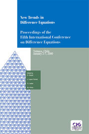 New Trends in Difference Equations: Proceedings of the Fifth International Conference on Difference Equations Tampico, Chile, January 2-7, 2000 book cover