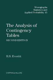 The Analysis of Contingency Tables book cover